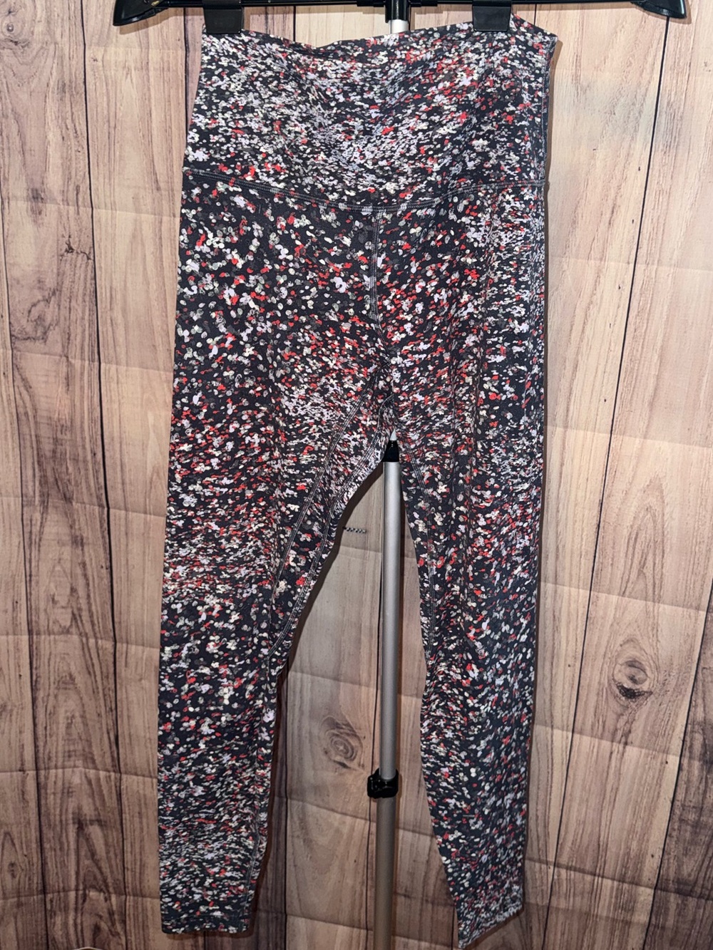 Lululemon Wunder Under High-Rise Leggings Speckled Floral Print Size 8
